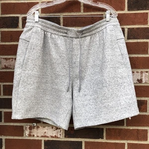 Pantalones Cortos Atléticos Lululemon Para Hombres Elásticos Gimnasio Talla XL Gris Sin Forro Correr - Imagen 1 de 5