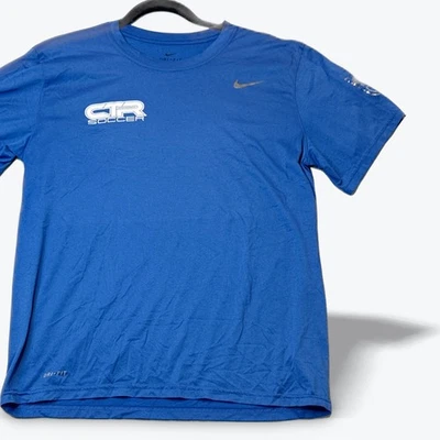 Nike Dri-FIT CTR Soccer T-Shirt Team Training Mens Large Blue Short Sleeve - Image 1 of 4