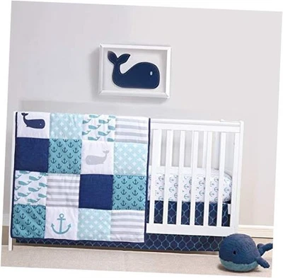  3 Piece Baby Crib Bedding Set for Boys - Newborn, Infant & Toddler Nursery  - Image 1 of 4
