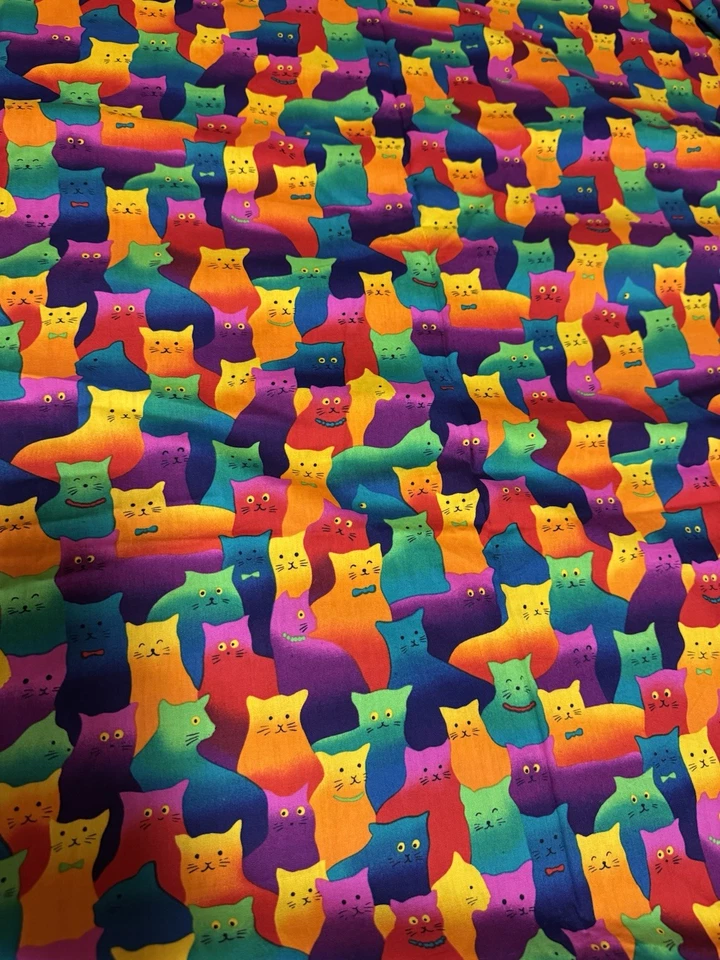 Цветная ткань для кошек 1 ярд - Изображение 1 из 1