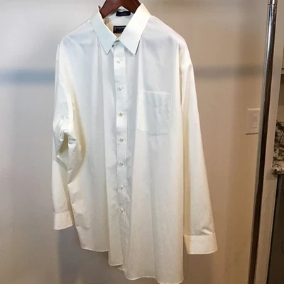 Camisa Stafford Performance 19 36/37 Amarillo Claro Cuello Cómodo Sin Arrugas Foto 1 de 4