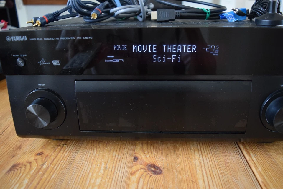 Yamaha AVENTAGE RX-A1040 7.2 AV Receiver Bundle, Remote, Cable, YPAO Mic -Tested - Image 1 of 4