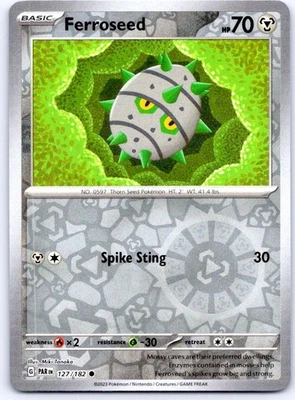 Ferroseed Common SV04: Paradox Rift Reverse Holo 127/182 NM - Image 1 of 2