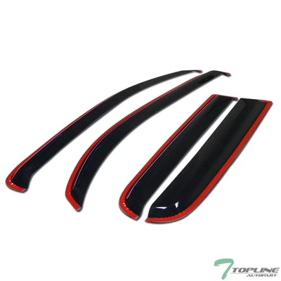 Topline For 2006-2011 Chevy HHR 4 Door In-Channel Sun Rain Guard Window Visors Foto 1 de 4