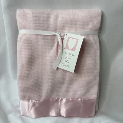 Mensajes del Corazón Sandra Magsamen Rosa MANTA TÉRMICA BEBÉ Borde Sedoso Foto 1 de 4