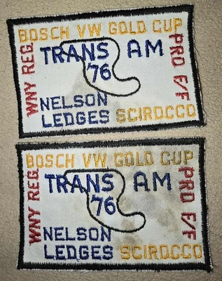 Vtg 1976 Robert Bosch VW Gold Cup Patches Lot of 2 - Image 1 of 3