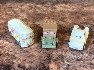 Lego Cars 8487 Minifigure Only Fillmore Bus crs072 Sarge Keep crs073 Flo crs081 - Picture 1 of 22