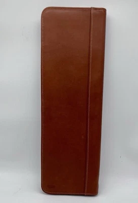 Estojo de gravata de viagem de couro vintage masculino COACH bronzeado britânico 7230 - Imagem 1 de 4