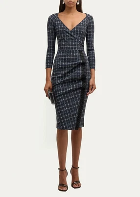 Nuevo con etiquetas Vestido Chiara Boni Nastina Cuadros 12 EE. UU./48IT en París Precio de venta sugerido por el fabricante $890 Foto 1 de 4