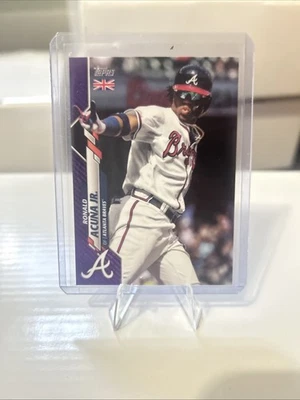 RONALD ACUNA JR 2020 Topps UK Edition /50 Purple Atlanta Braves - Image 1 of 2