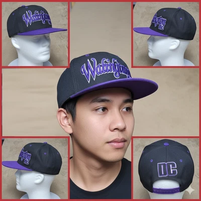 Gorra City Hunter Washington DC Sports Snapback púrpura ajustable OSFA DE COLECCIÓN Foto 1 de 4