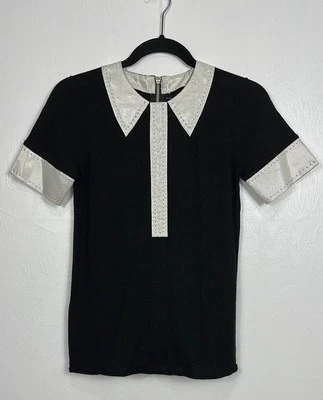 Suéter Marc By Marc Jacobs Mezcla Cachemira Cuello Manga Corta Talla XS Foto 1 de 4