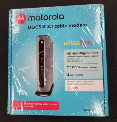 Módem cable multi-gig Motorola MB8611 DOCSIS 3.1, sellado de fábrica, ¡envío gratuito! Foto 1 de 4