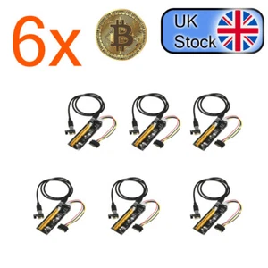 6PCS VER009S PCI-E Riser Card PCIe 1x to 16x USB 3.0 Data Cable Bitcoin Mining - Picture 1 of 8