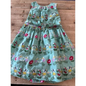 Mini Boden Girls Dress Fairy Print Sleeveless Party Casual Size 3-4Y - Picture 1 of 3