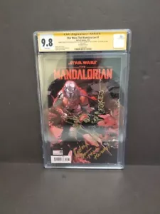 Star Wars Mandalorian #1 Variante A Graded CGC 9.8 signiert Jeanty Barnes + Sketch - Bild 1 von 13