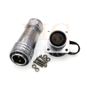 WEIPU SF20 IP67 Presa spina aviazione impermeabile 2 pin, connettore di alimentazione elettrico - Foto 1 di 6