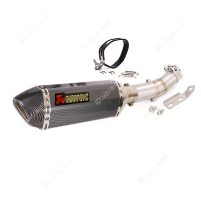 ER6N 2005-2011 para sistema de escape Kawasaki ER6F tubo de enlace medio puntas silenciadoras 51 mm Foto 1 de 4