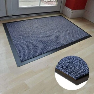 Heavy Duty Large Door Mat Non Slip Barrier Rubber Back Floor Rug Home Kitchen - Picture 1 of 21