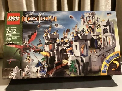 Lego Castillo Castillo del Rey Asedio 7094 Dragón Rojo Dibujar Puente Esqueleto 2007   Foto 1 de 4