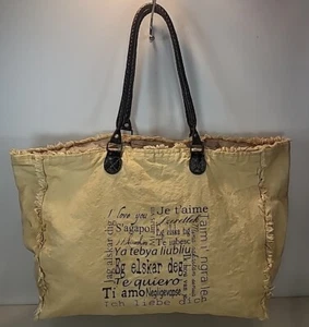 Bolso de Mano Vintage Addiction de Lona/Cuero Reciclado - Imagen 1 de 9