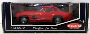 Kyosho 1/18 Scale Diecast 08091R - Mercedes Benz 300SL - Red - Picture 1 of 7