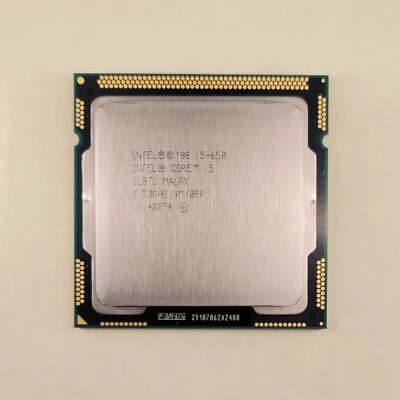 Intel Core i5-650 Dual-Core 4-Thread 3.2 GHz LGA1156 CPU Processor SLBTJ - Image 1 of 2