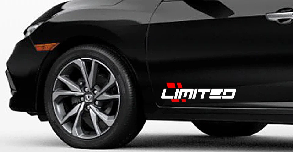 (X2) LIMITADO Calcomanía Emblema HASH Marcas Edición R Pegatina Coche Carreras Rayas TURBO Foto 1 de 2