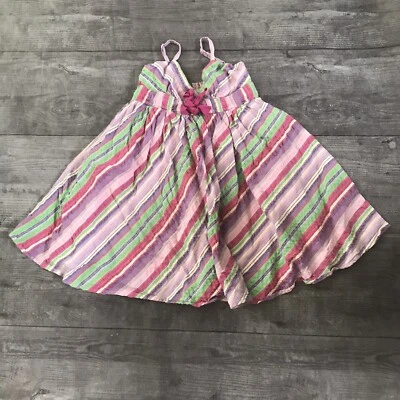 Vestido Solero Niña Granate Hill Rayas VER MEDIDAS Pastel Giro Foto 1 de 4