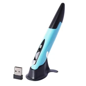 Wireless Adjustable 800/1200/1600DPI PC Laptop Drawing Blue - Picture 1 of 7