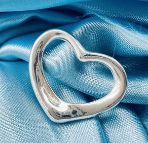 Tiffany & Co. Auténtico corazón abierto solo superior collar colgante de plat... - Imagen 1 de 11