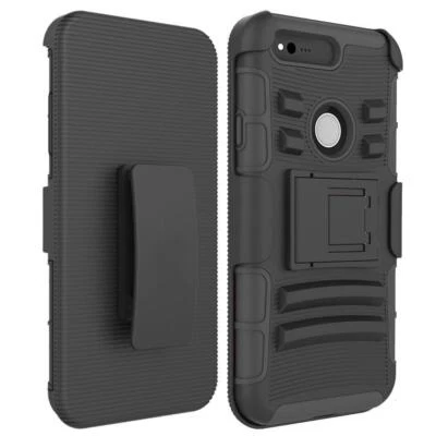 Funda protectora a prueba de golpes con clip para cinturón para Google Pixel / Pixel XL Foto 1 de 4