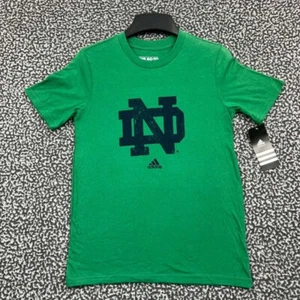 Notre Dame Fighting Irish Shirt Youth Medium 10-12 Adidas Short Sleeve New M - Picture 1 of 7