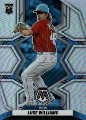 2022 Panini Mosaic Luke Williams #257 Silver Prizm Miami Marlins 7N - Image 1 of 2