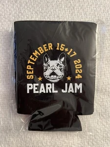 PEARL JAM BOSTON TERRIER MA FENWAY PARK KOOZIE SEPT 2024 RED SOX BEER DRINK - Picture 1 of 2