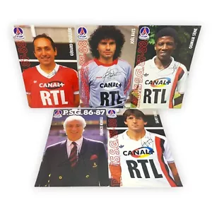 PSG Francis Borelli Safet Susic Gerard Houllier Joel Pipistrelli Oumar Sene 86 87 88 - Foto 1 di 7