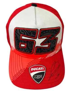 Gorra firmada por Francesco Bagnaia #63 Ducati Corse MotoGP - obtenida en persona + certificado de autenticidad - Imagen 1 de 4