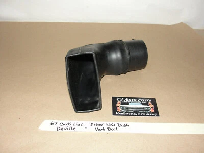 67 Cadillac DeVille CONECTOR DE SALIDA TUBO CONDUCTO DE GOMA VENTILACIÓN LADO DEL CONDUCTOR IZQUIERDO 67 Foto 1 de 4