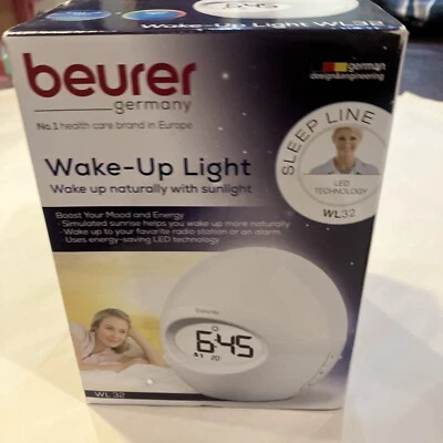 Beurer Wake-Up Light Sunrise Simulation Alarm Clock & Radio Dwk157 - Image 1 of 4