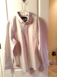 NEW $89 "Five Four Valmont Button Down men Polo Rugby Oxford Shirt Striped XL - Picture 1 of 6