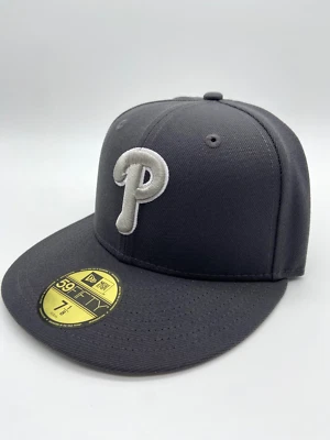 Gorra ajustada Philadelphia Phillies gris New Era 59FIFTY grafito serie mundial Foto 1 de 4