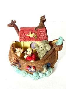 Noah's Ark Open Up Hinged Resin Figurine Shows Scene on the inside - Picture 1 of 8