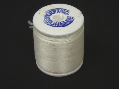 Hilo de bobinado de varilla Gudebrod blanco tamaño EE 100 yardas artesanías para atar moscas Foto 1 de 3