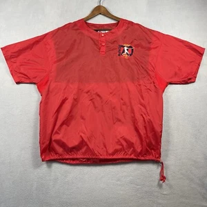 Vintage Mark McGwire Jacket Men’s Large Red Short Sleeve Pullover MLB Red 70 - Picture 1 of 10