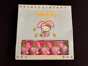 RARE VINTAGE HELLO KITTY SANRIO EASTER PINK BUNNY 10 DECORATIVE STRING LIGHTS - Picture 1 of 2