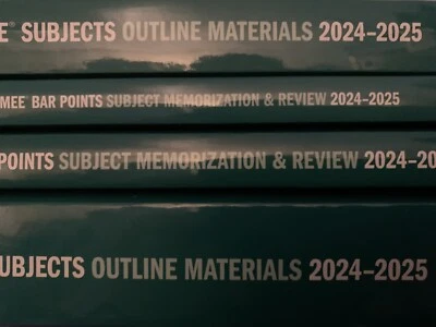 2025 Kaplan Bar Exam Review UBE 4 Book Set -MEE MBE Outlines Bar Points + Barbri - Image 1 of 4