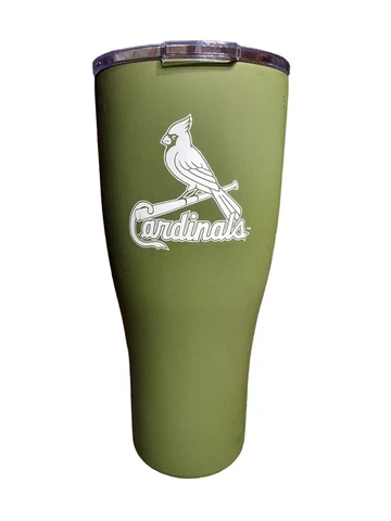 St.Louis Cardinals Olive Green On The Go Promotional Tumbler 32 oz Cover