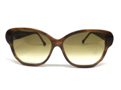 Lunettes de Soleil Femme Plastique Made IN Italy Brun Verre Fumé Grand BELLA - Photo 1/4