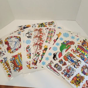 Vintage Window Clings Static Cling Seasonal Holiday Teacher Decoration NOS New - Picture 1 of 16