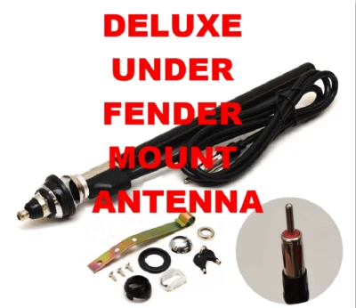 Mastro de aço 31" luxo escondido antena de carro AM/FM com 2 teclas + ângulo ajustável - Imagem 1 de 4